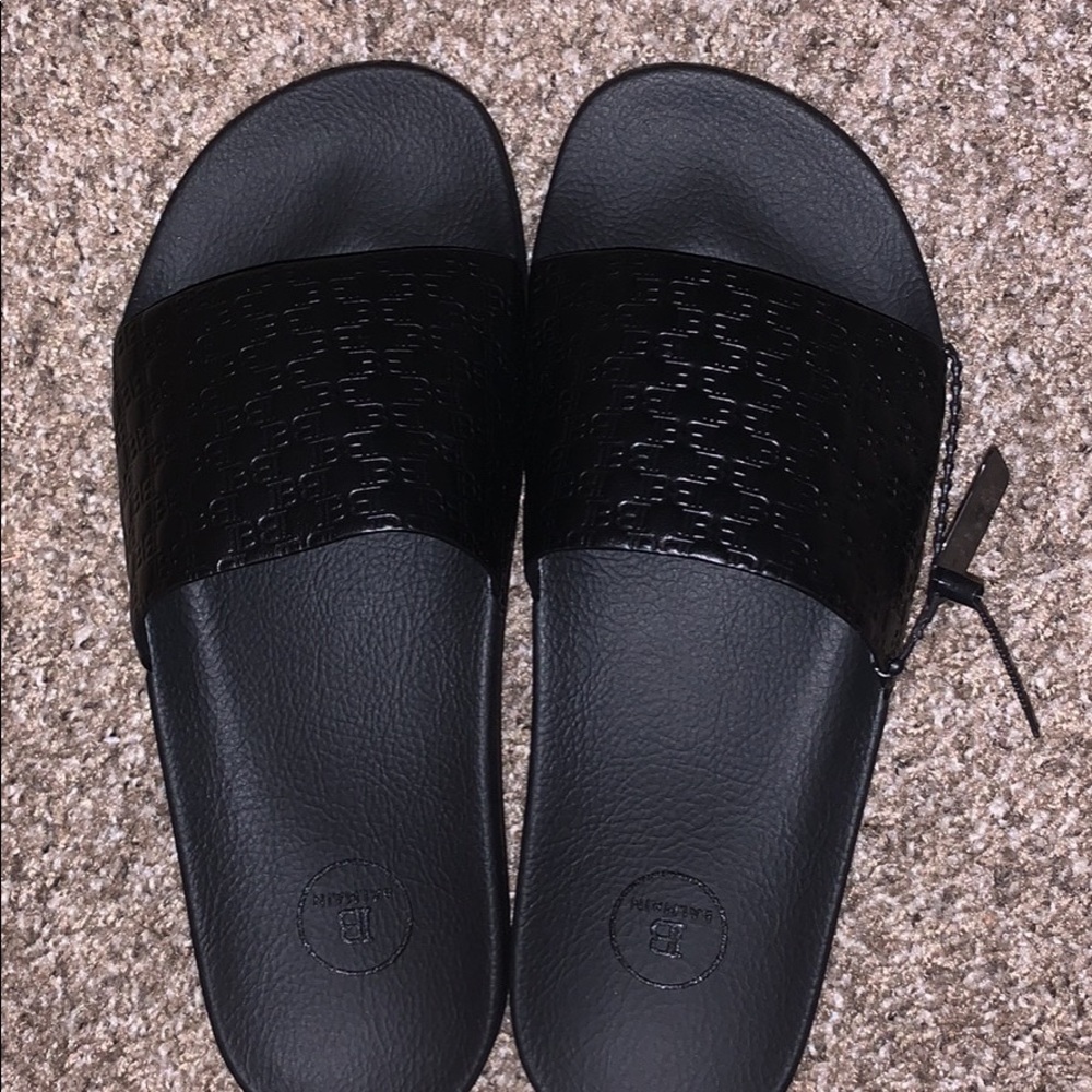 BALMAIN black embossed monogram